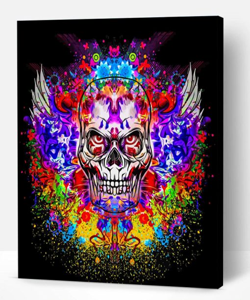 Colorful Skull Paint By Number