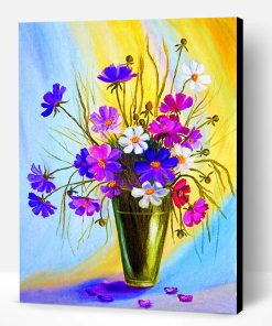 Cosmos Flowers Vase Paint By Number