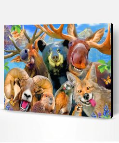 Crazy Animals Paint By Number