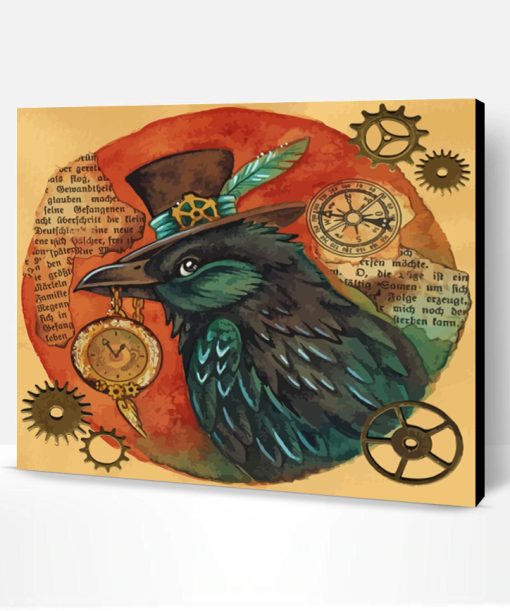 Crow Steampunk Paint By Number