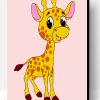 Cute Giraffe Paint By Number