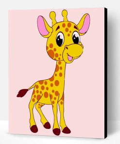 Cute Giraffe Paint By Number