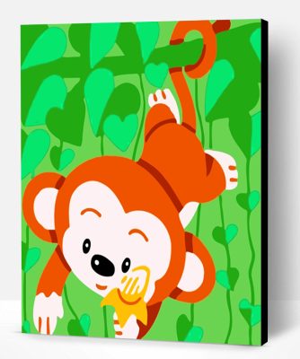 Cute Monkey Paint By Number