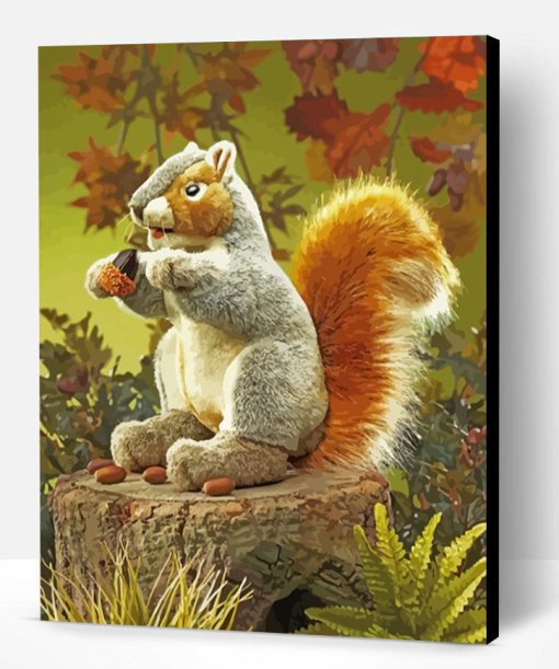 Cute Squirrel Paint By Number