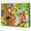 Cute Squirrels Paint By Number
