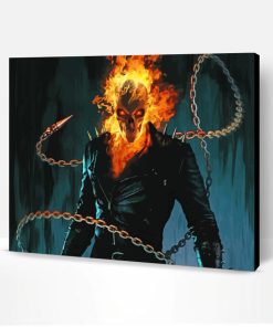 Dangerous Ghost Rider Paint By Number
