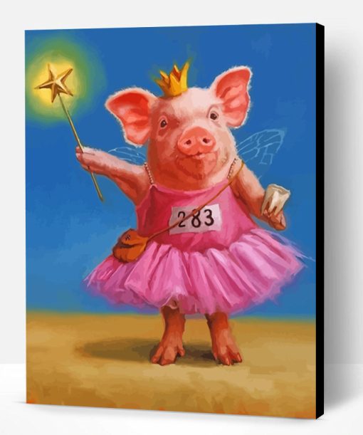 Fairy Pig Paint By Number