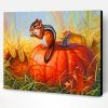 Fall Chipmunk Paint by number