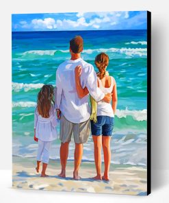 Family On The Beach Paint By Number