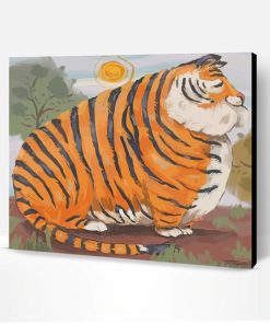 Fat Bengal Tiger Paint By Number