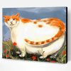 Fat Domestic Long Haired Cat Paint By Number