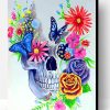 Floral Skull Paint By Number