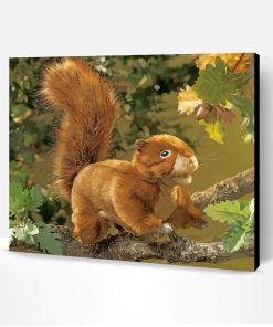 Folkmanis Red Squirrel Puppet Paint By Number