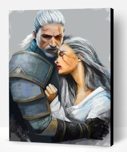 Geralt And Ciri Paint By Number