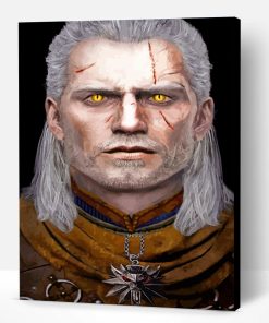 Geralt Of Rivia Illustration Paint By Number