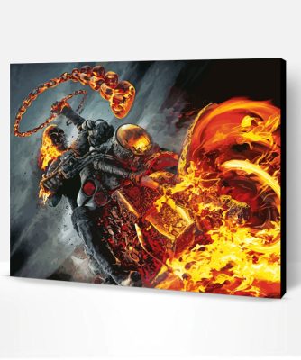 Ghost Rider Paint By Number