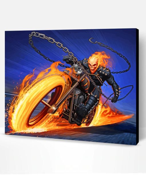 Ghost Rider Paint By Number