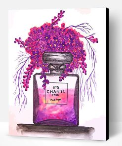 Purple Chanel Perfume Paint By Number