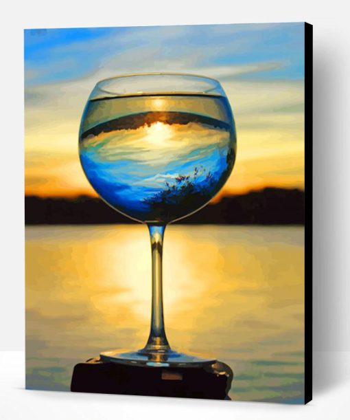 Sunset Glass Paint By Number