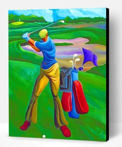 Golf Scene Paint By Number