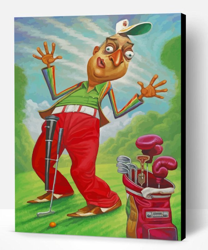 Golfer Man Paint By Number