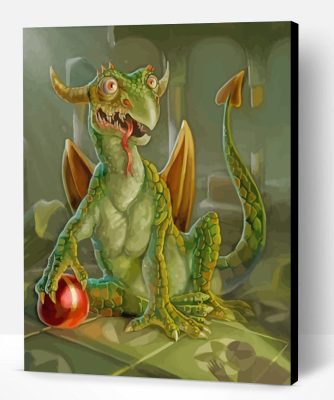 Green Dragon Paint By Number