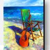 Guitar And Beach Chair Paint By Number