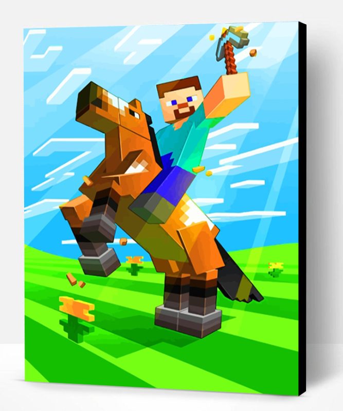 Horseman Minecraft Paint By Number