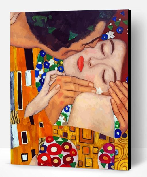 Klimt The Kiss Close Up Paint By Number