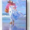 Lady On The Beach Paint By Number