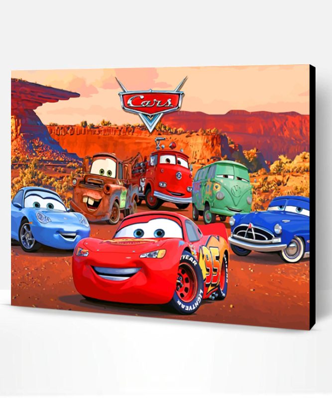 Lightning Mcqueen And Friends Paint By Number