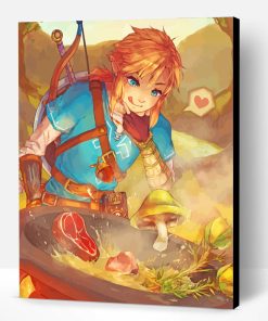 Link Breath Of The Wild Cooking Paint By Number