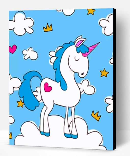 Lonely Cute Unicorn Paint By Number