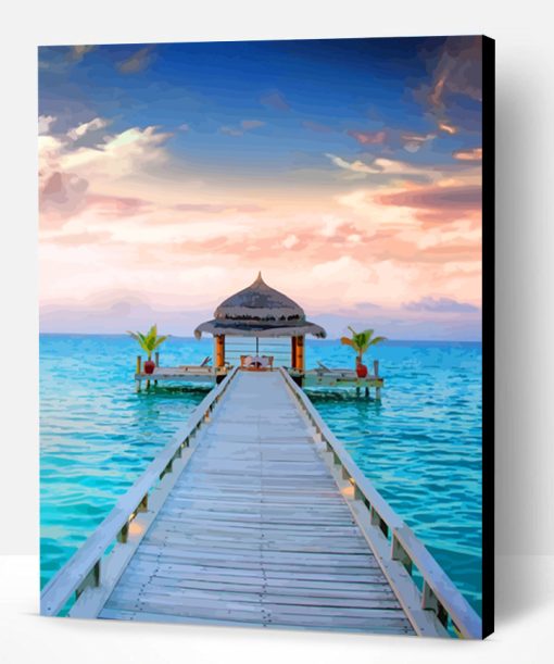 Maldives Landscape Paint By Number