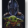 Mandalorian And Baby Yoda Paint By Number