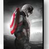 Monochrome Captain America Paint By Number
