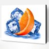 Orange And Ice Paint By Number