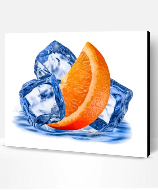 Orange And Ice Paint By Number