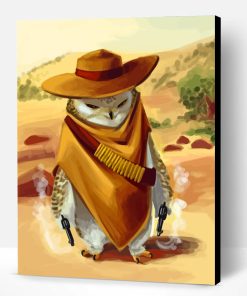 Owl Bandit Paint By Number