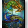Peafowl Dragons Paint By Number
