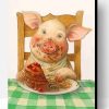 Pig Eating Cake Paint By Number