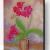Pink Orchid Flower Paint By Number