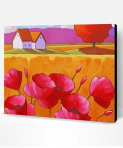 Pink Poppies Paint By Number