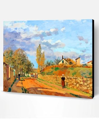 Pissarro Rue de Beaujour Pontoise Paint By Number