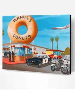 Police Buying Donuts Paint By Number