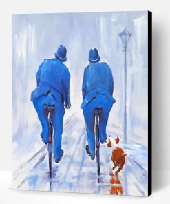 Police Men And Dog Paint By Number