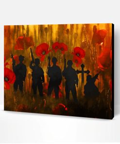 Poppies And Soldiers Paint By Number
