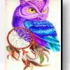 Purple Owl Paint By Number