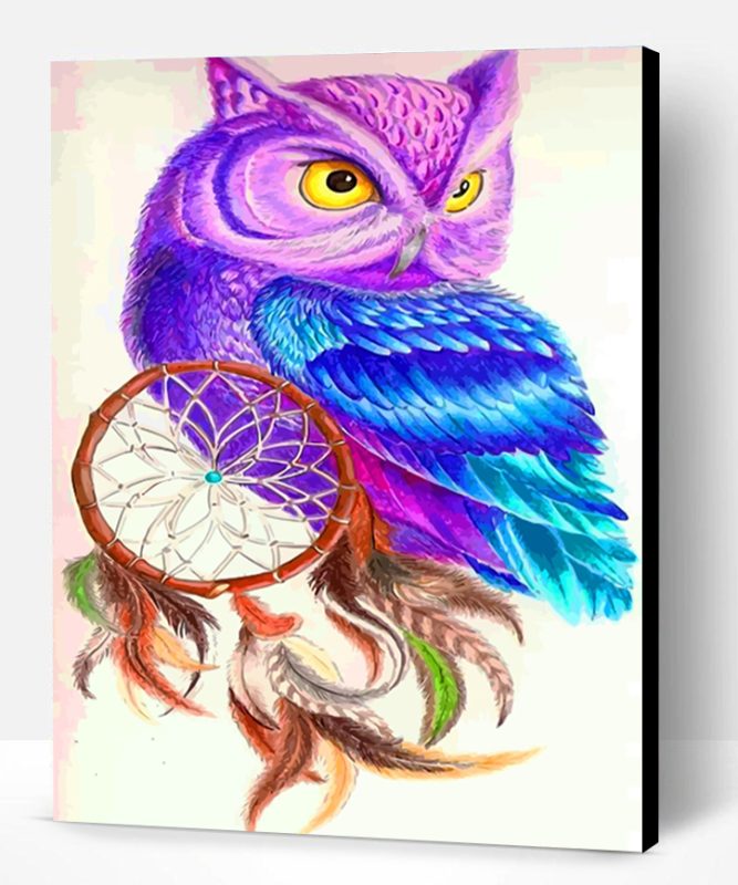 Purple Owl Paint By Number