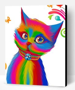 Rainbow Cat Paint By Number